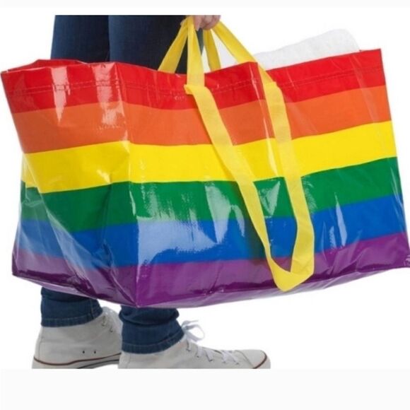 IKEA STORSTOMMA Rainbow Shopping bag, large, multicolor - Picture 1 of 10